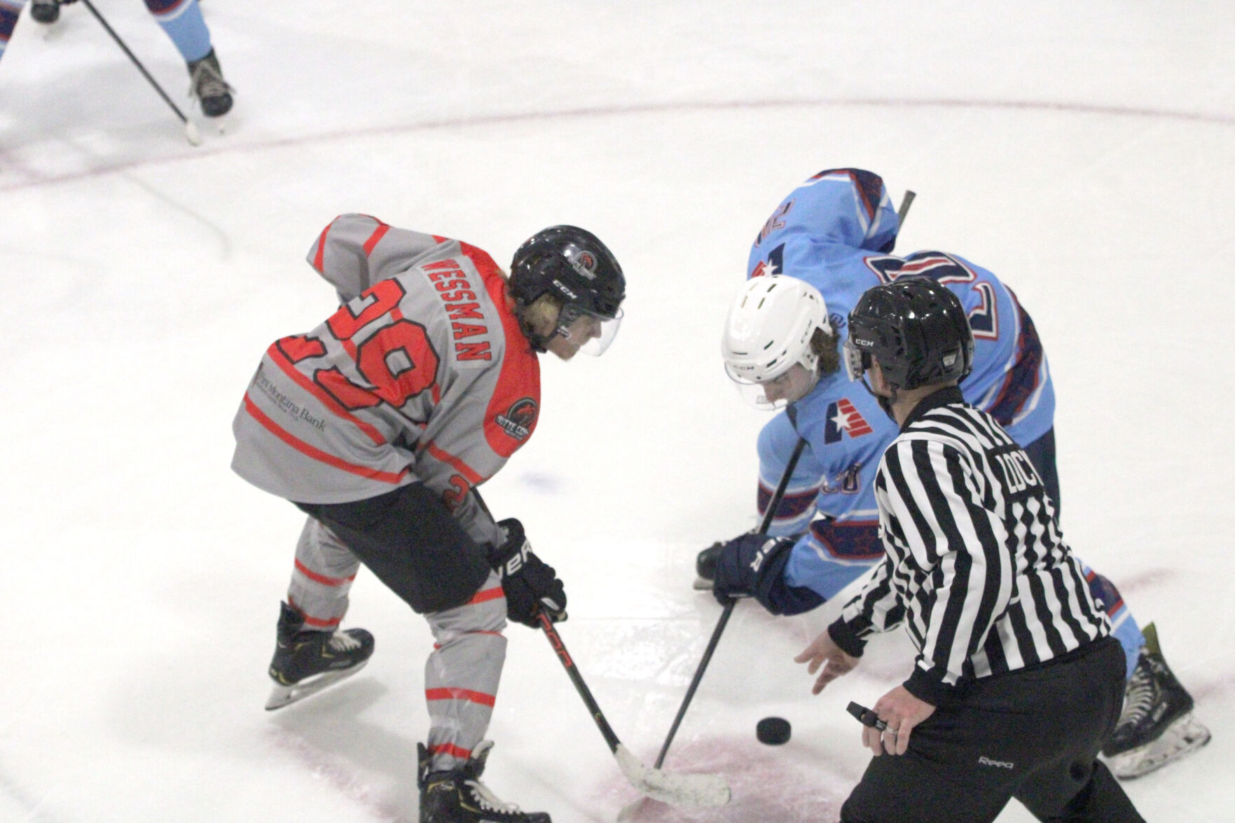 NA3HL's Icy Frontier: Goals, stops, and more in this week's review | Hockey 5 Great Falls vs. Butte faceoff